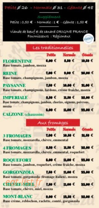 Pizz'mano — carte page 1