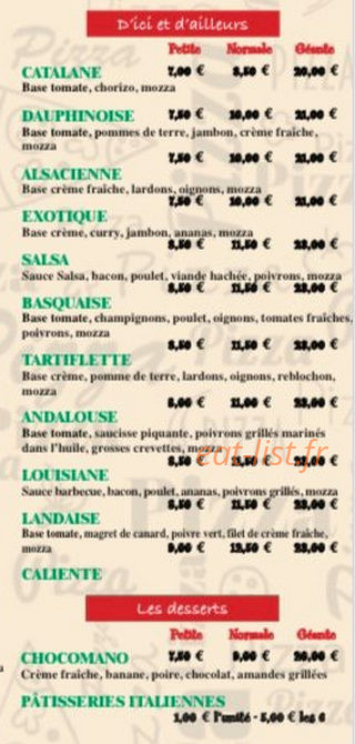 Pizz'mano — carte page 3