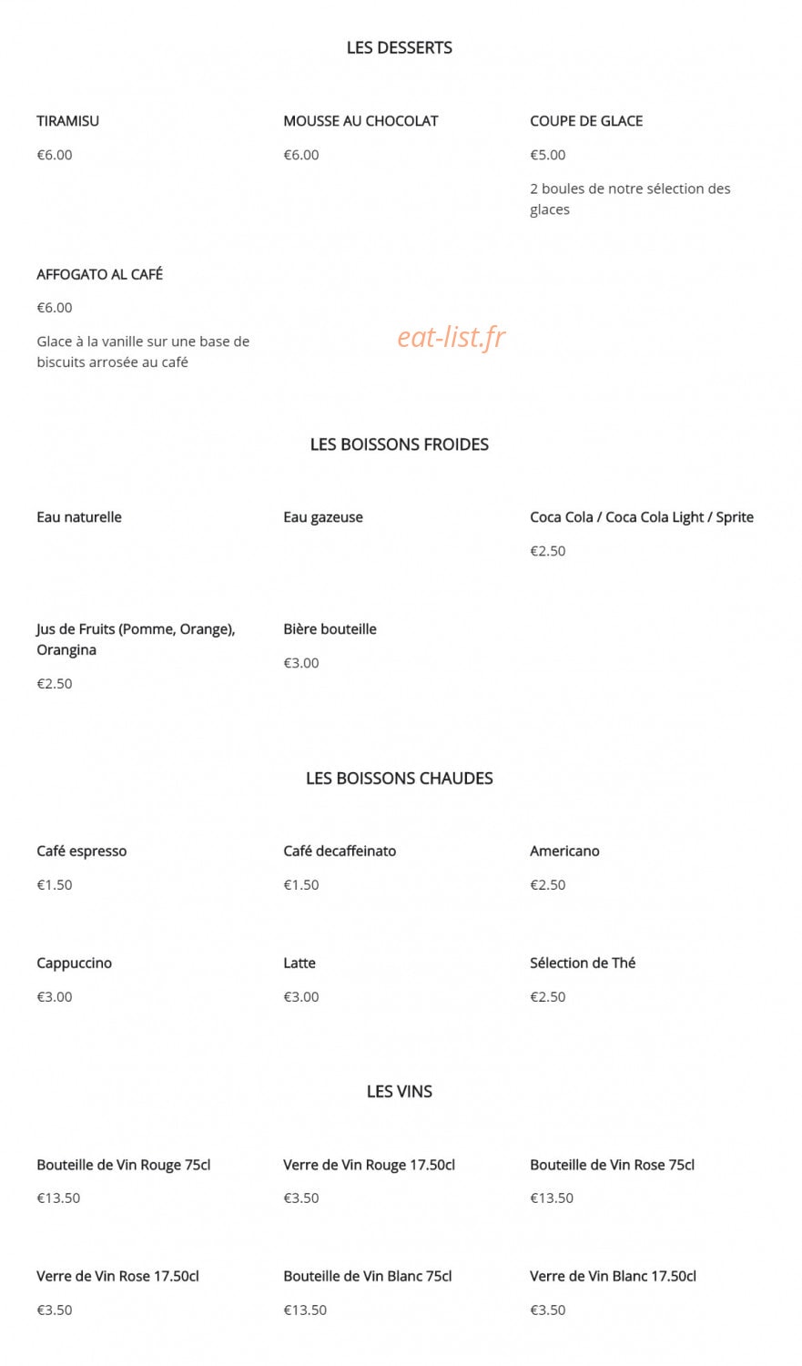 Prego — carte page 2