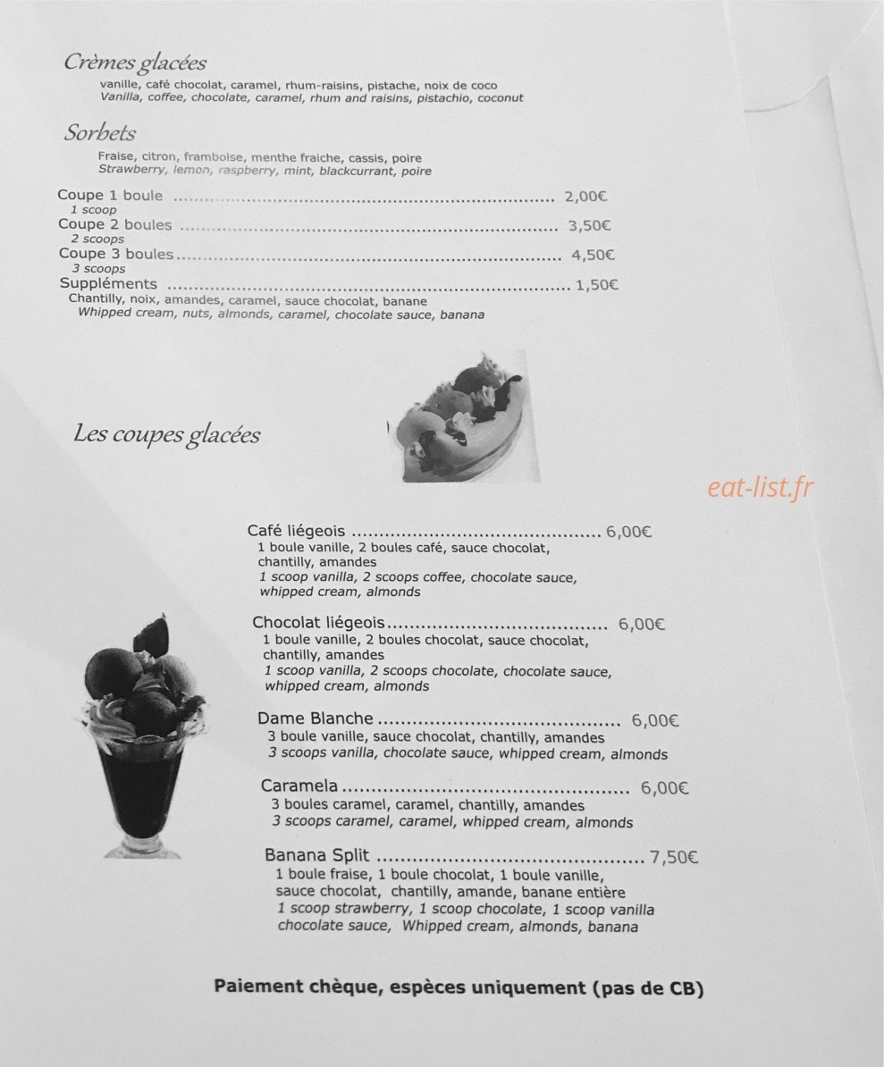 Sel & Sucre — carte page 4