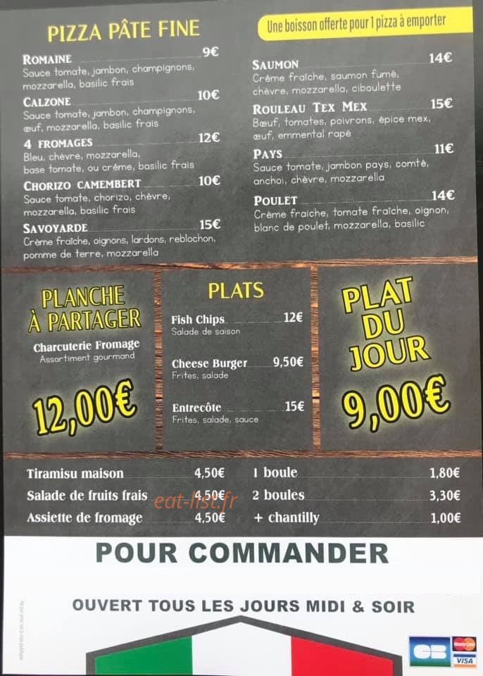 Bistro Italien — carte page 2