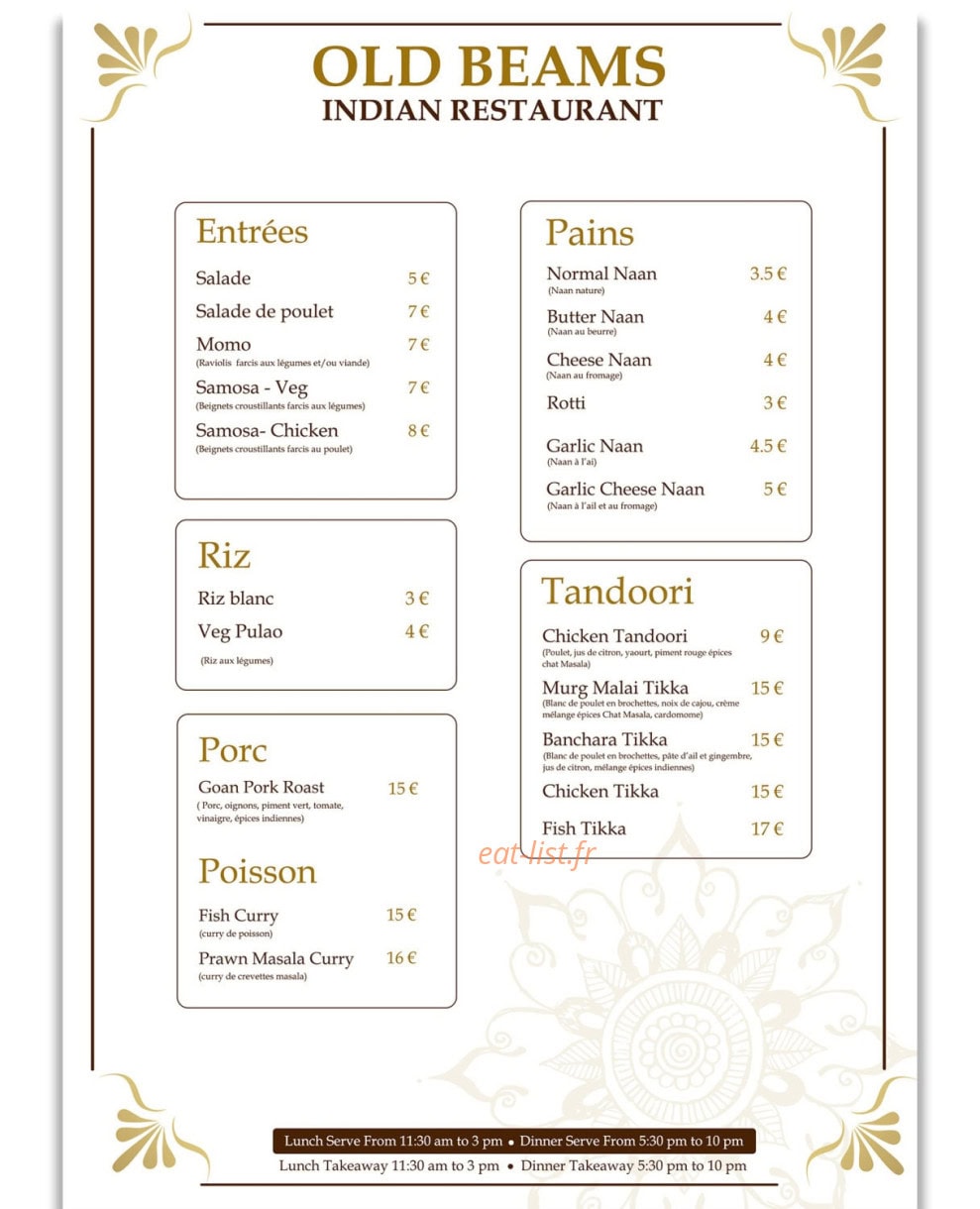 Old Beams — carte page 1
