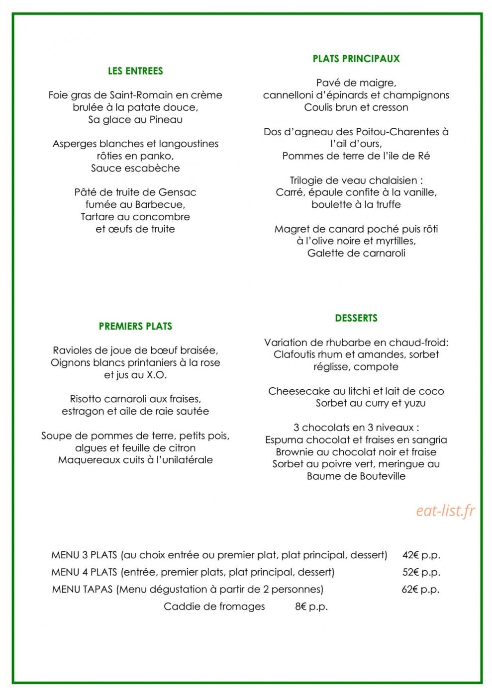 Domaine du Châtelard — carte page 1