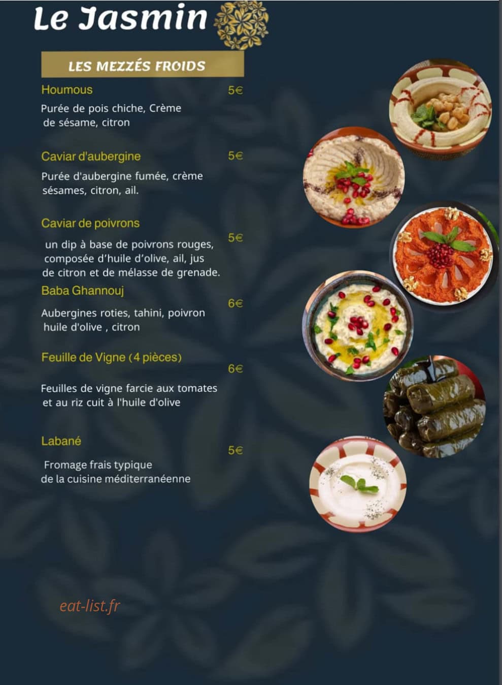 Le jasmin — carte page 2