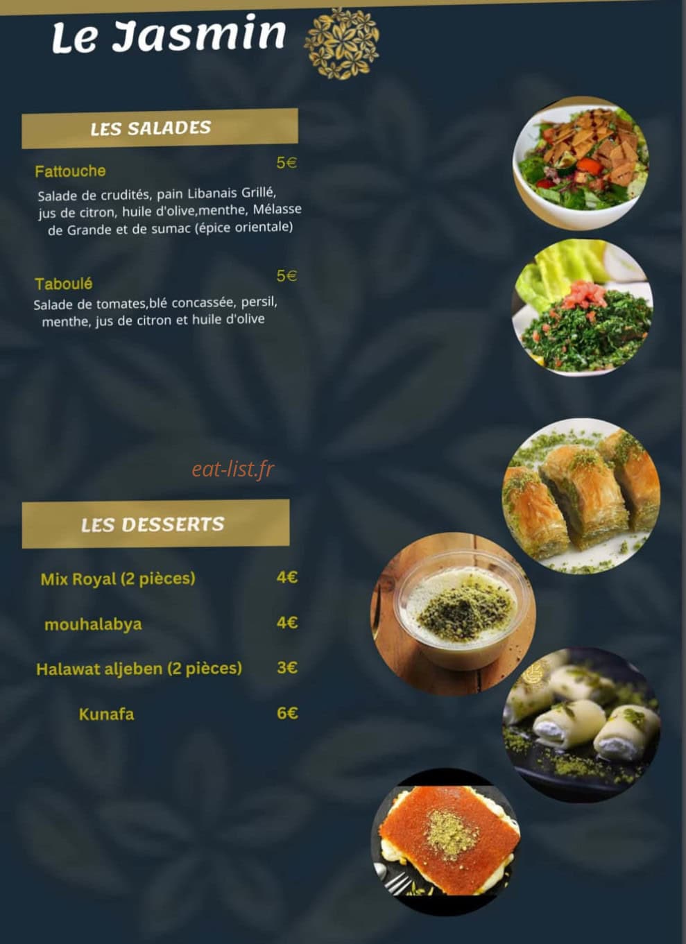 Le jasmin — carte page 6
