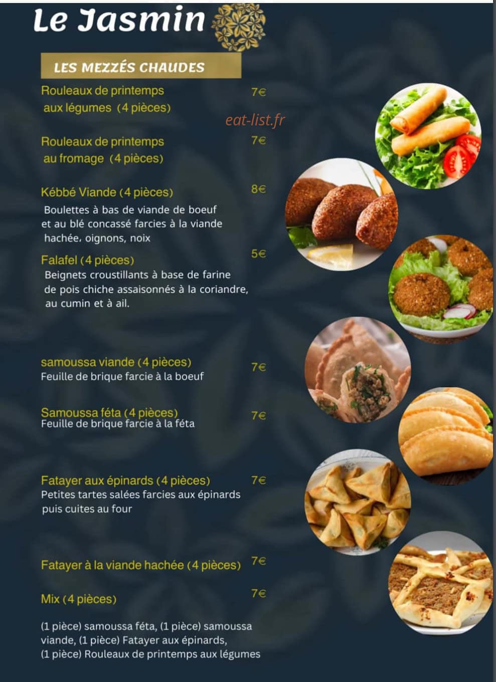 Le jasmin — carte page 3