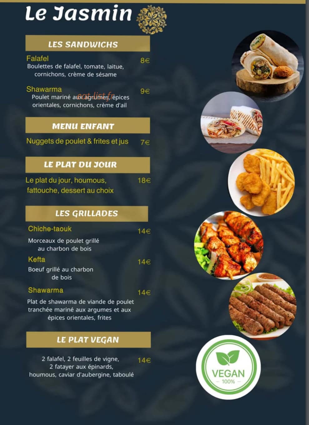 Le jasmin — carte page 4