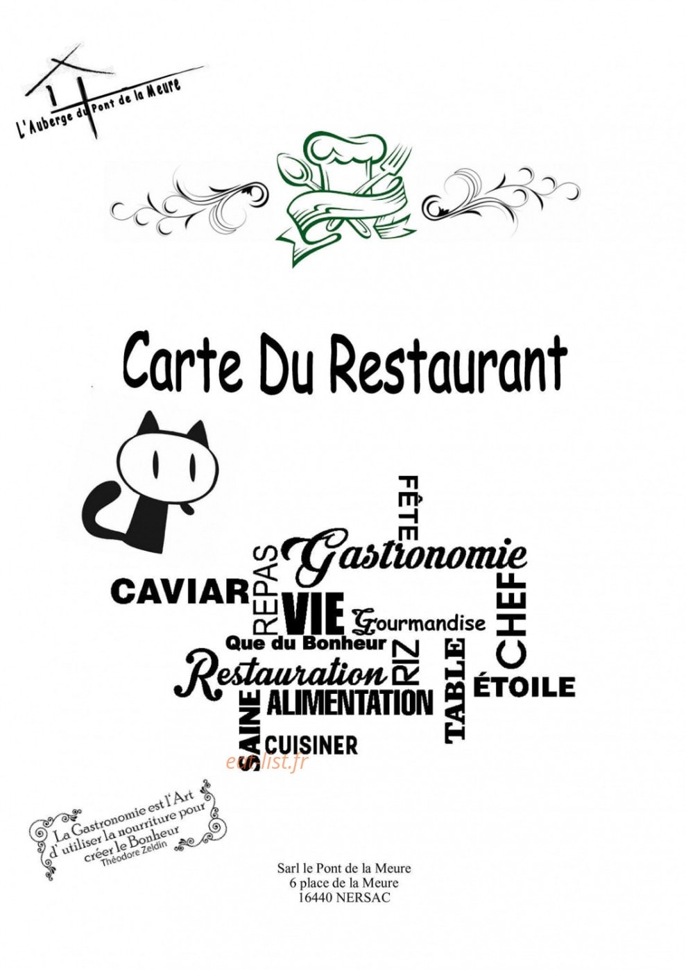 Le pont de la meure — carte page 1
