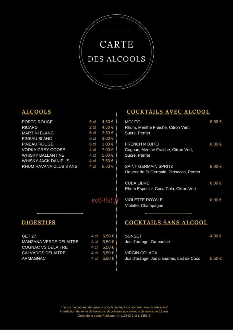 L’ Escale Gourmande — carte page 5