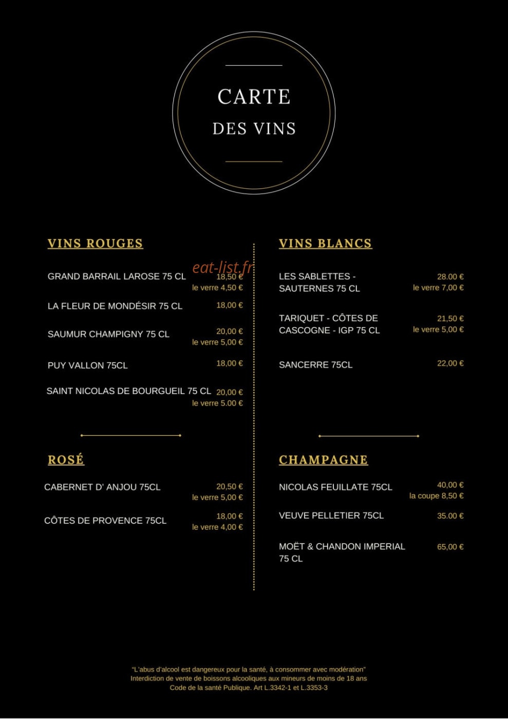 L’ Escale Gourmande — carte page 6