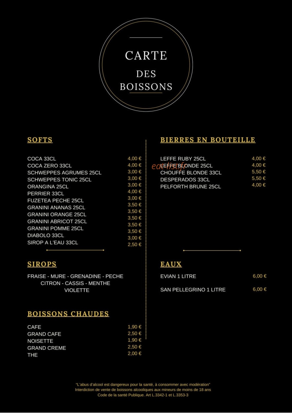 L’ Escale Gourmande — carte page 4