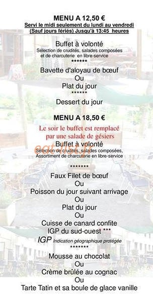 Les Platanes — carte page 2