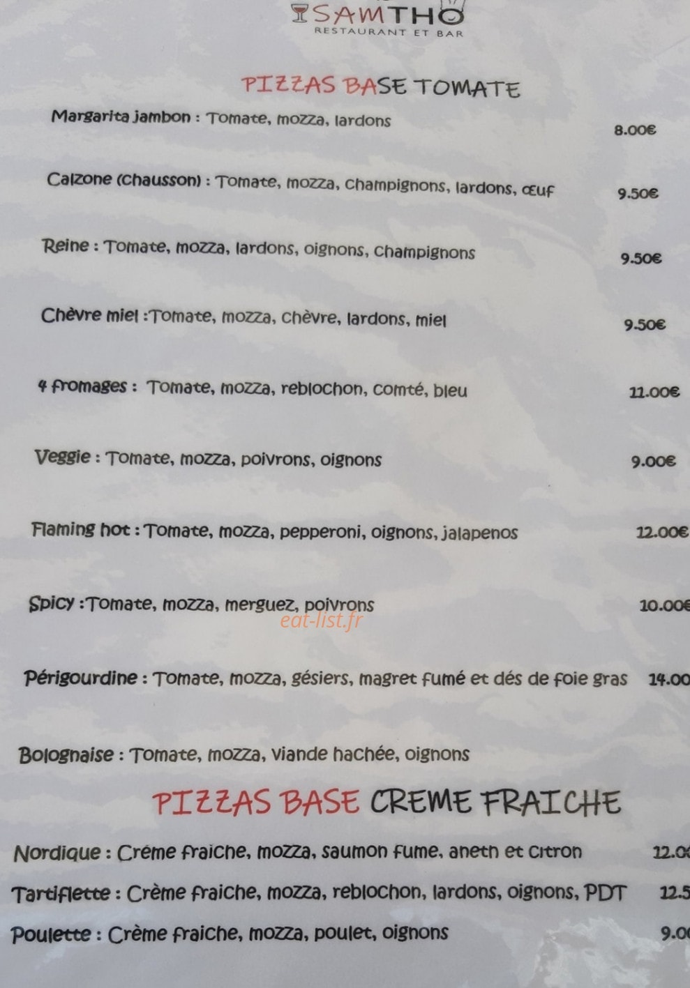 Le Samtho — carte page 1