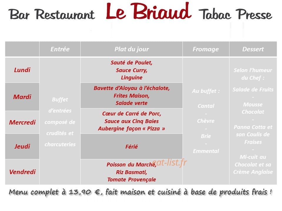 Le briaud — carte page 1