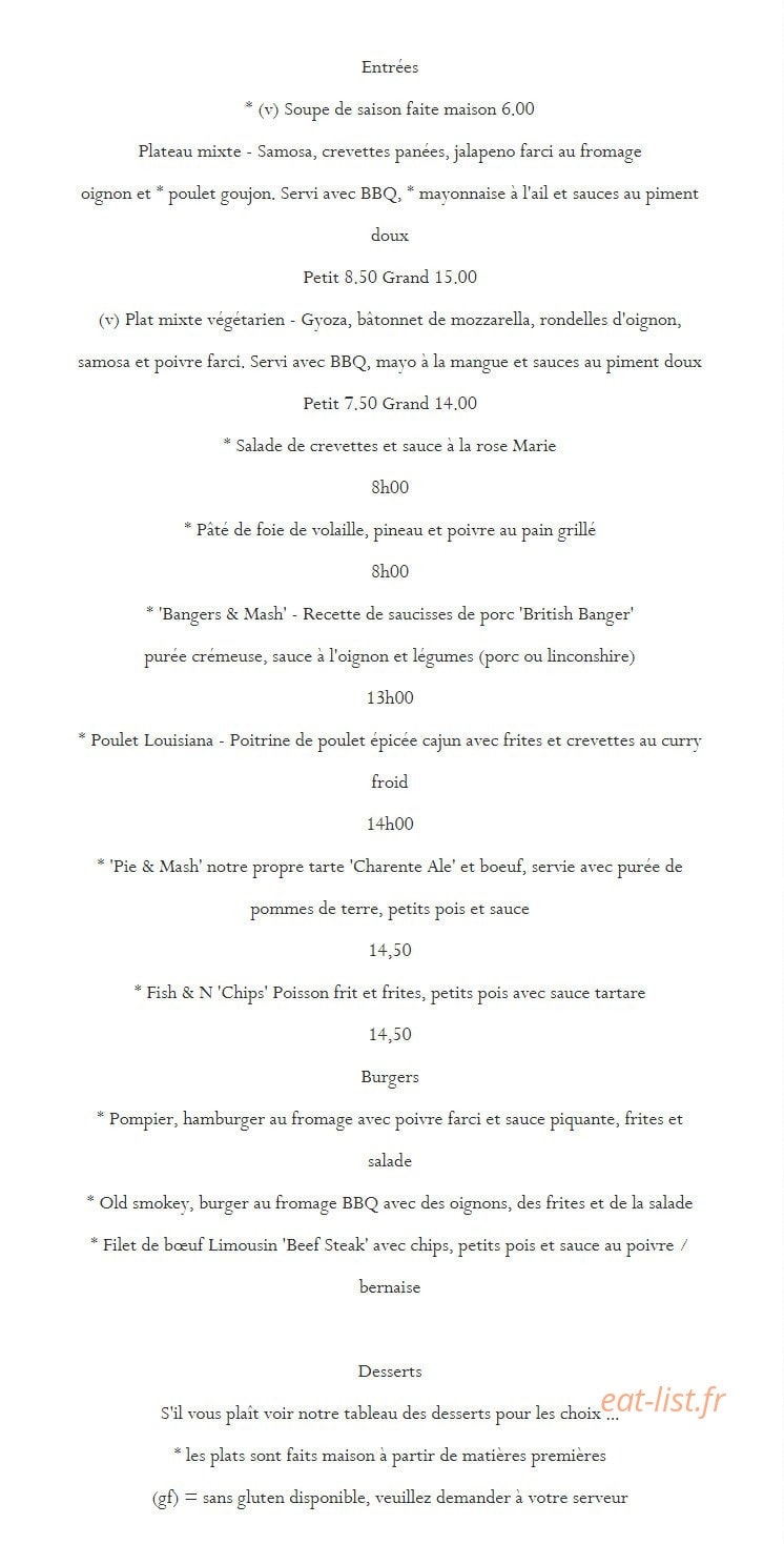 L'Auberge du Noyer — carte page 3