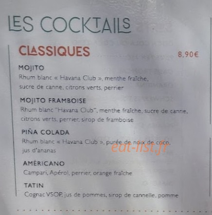 ArtNowBistrot — carte page 3