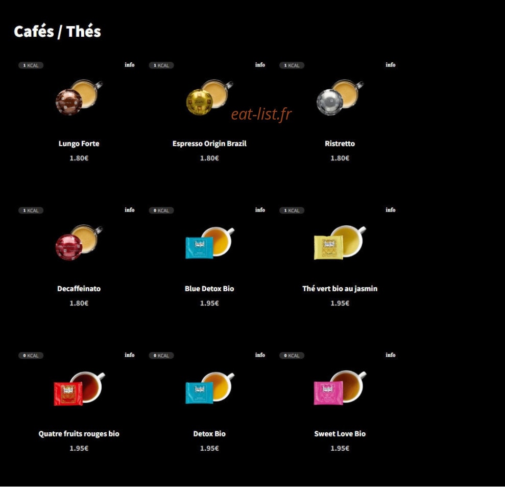 Eat Salad — carte page 16