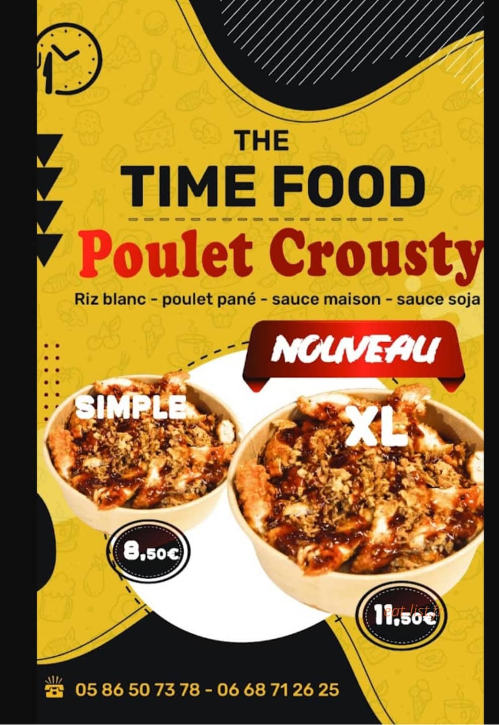 The TIME FOOD — carte page 2