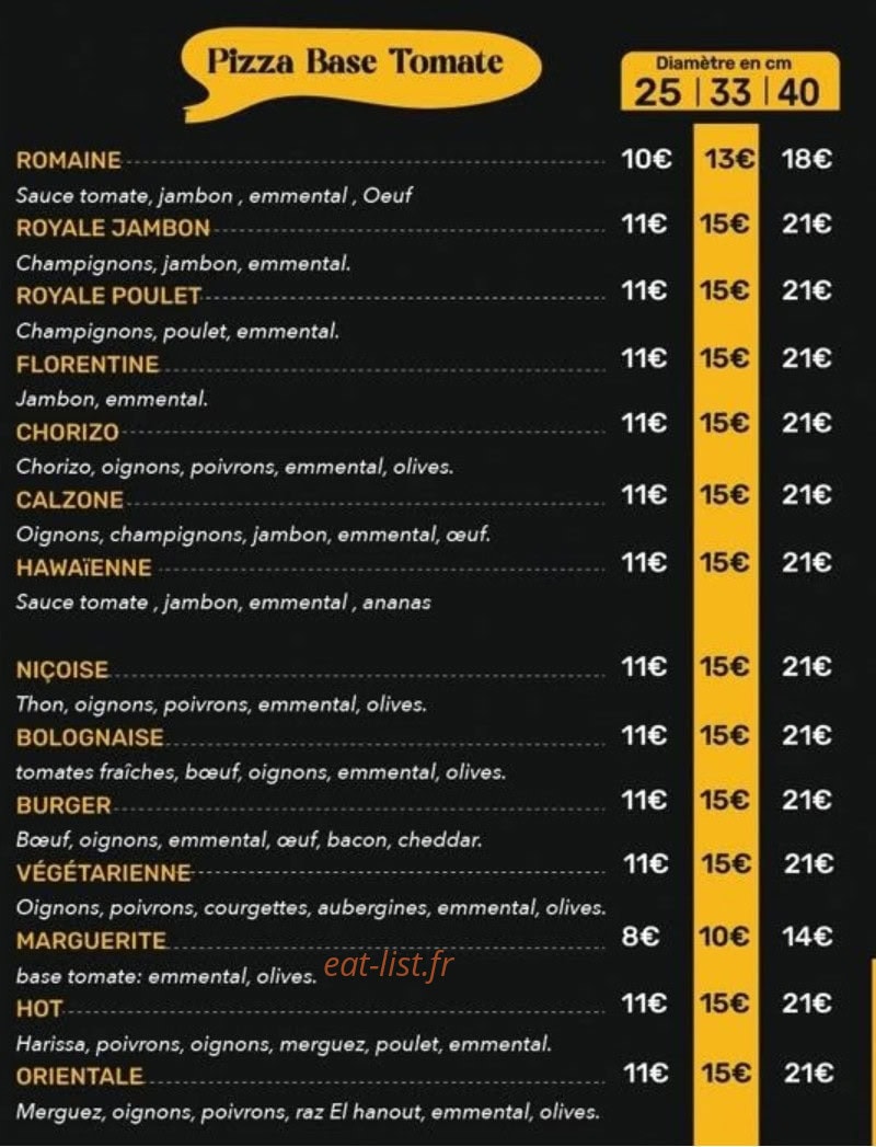The TIME FOOD — carte page 4