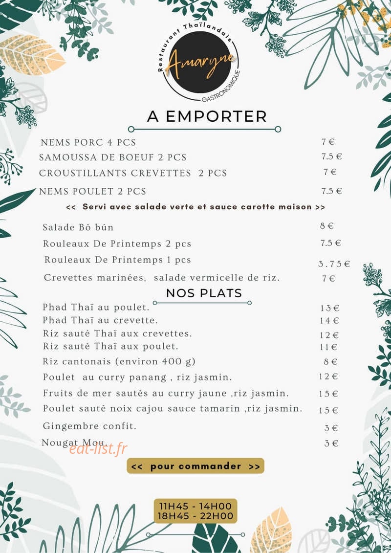 Amaryne — carte page 1