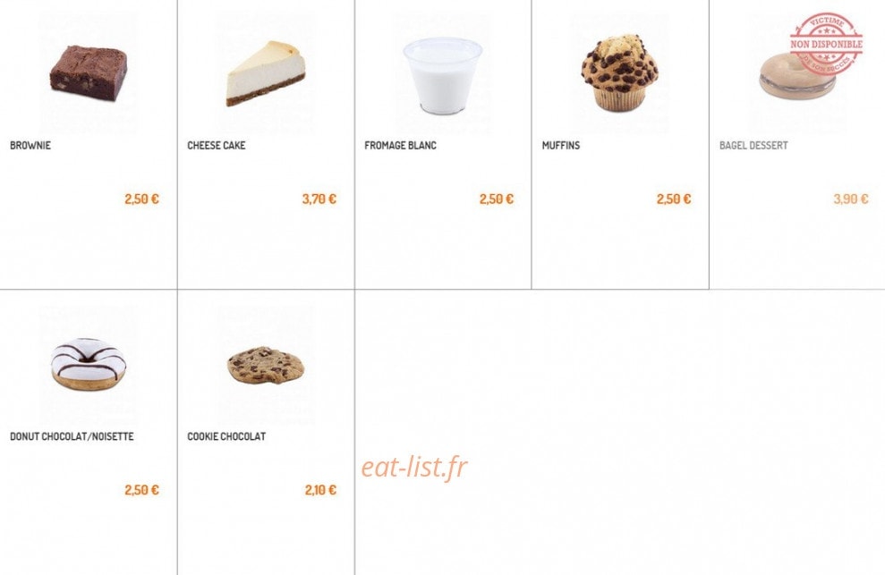 Bagel corner — carte page 4