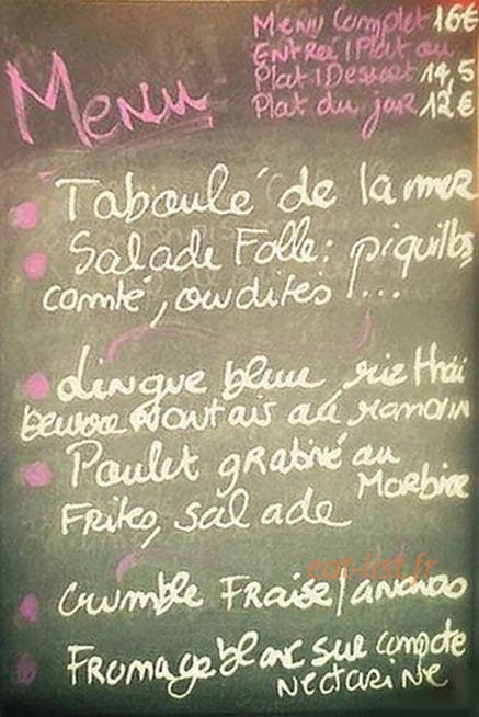 Bar Du France I — carte page 1