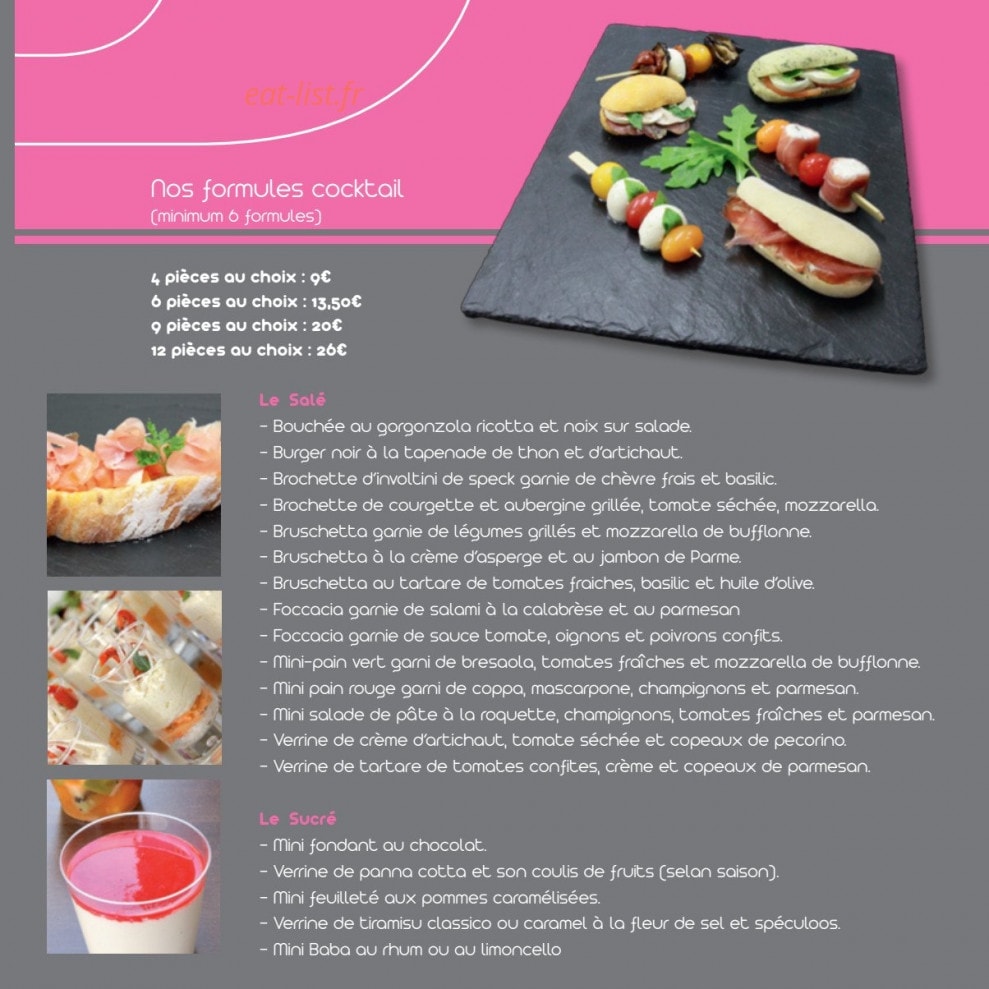 Basilic'O — carte page 4