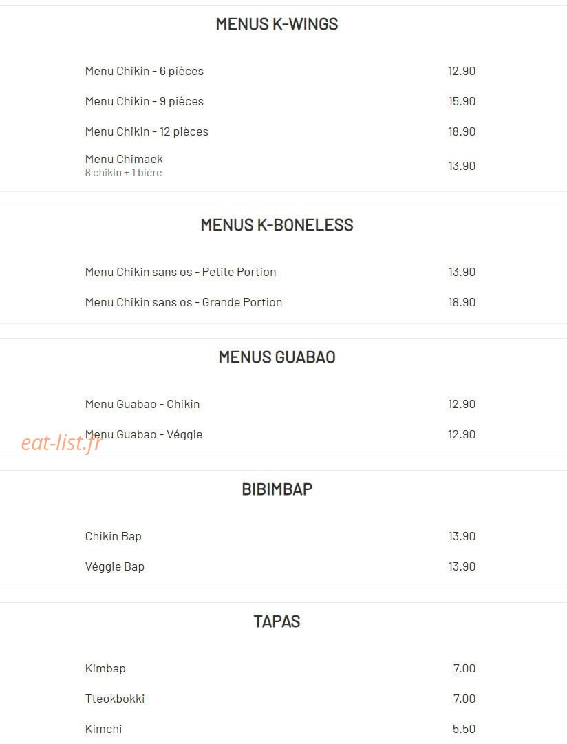 Bunsik — carte page 1