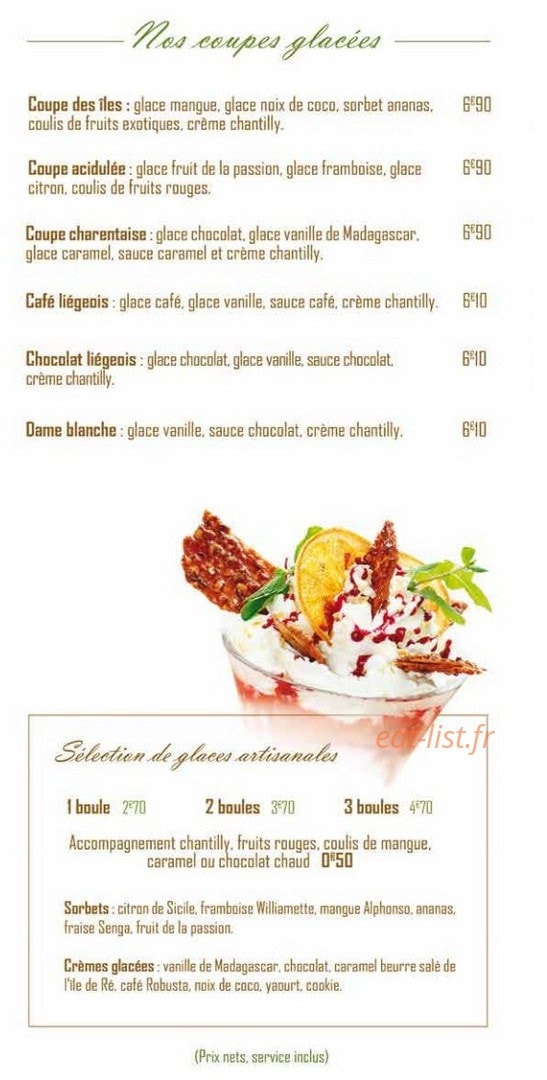 Café de l'Aquarium — carte page 4