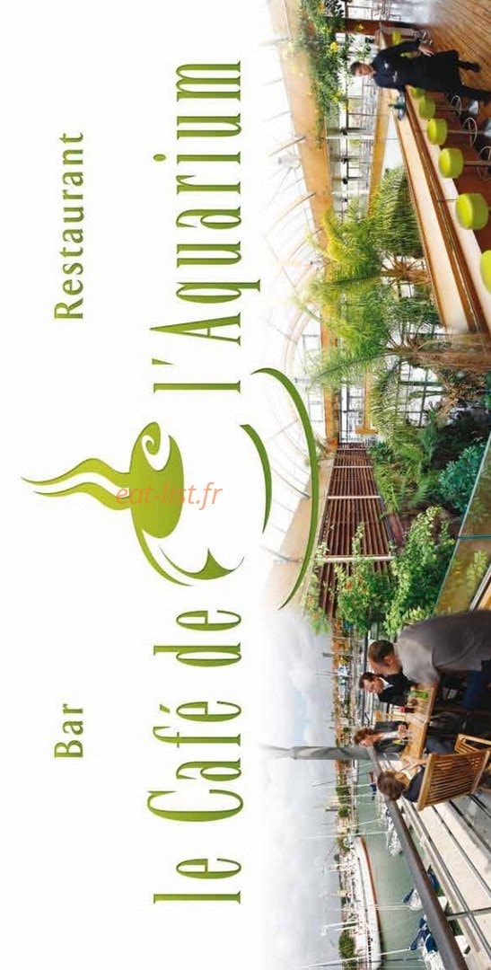 Café de l'Aquarium — carte page 1