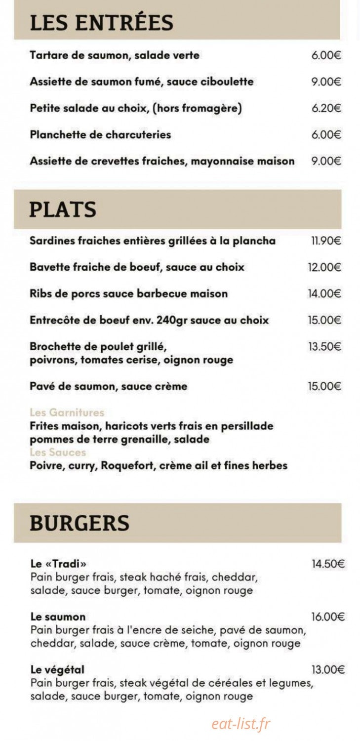 Chez Hugo — carte page 3