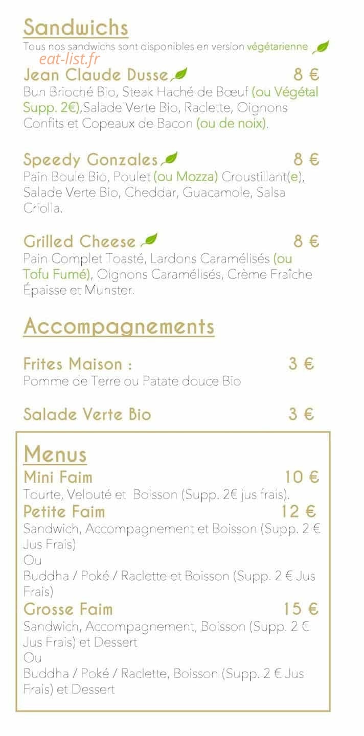 Delicacy — carte page 1