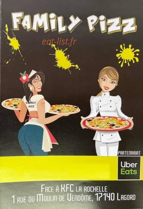 Family Pizz — carte page 1