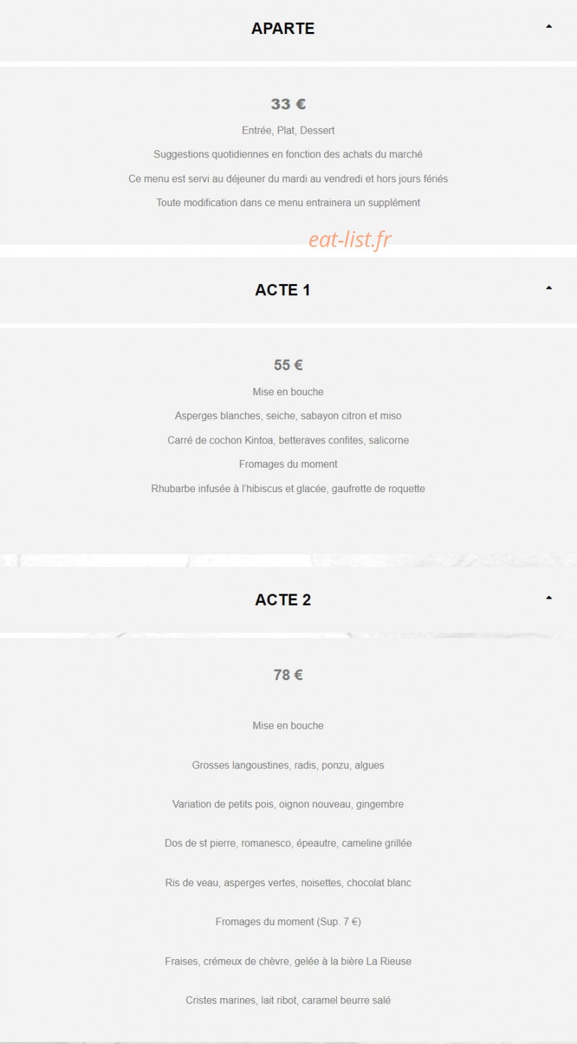 Impressions — carte page 1