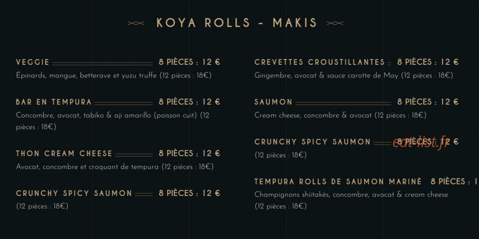 Koya — carte page 4