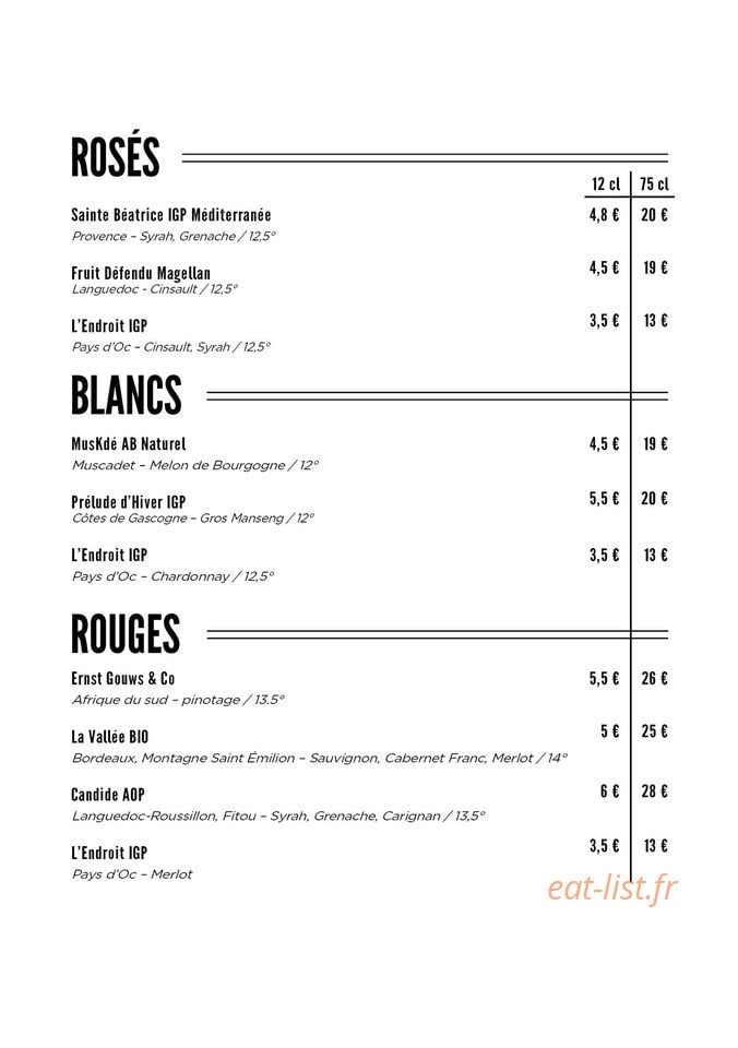 L'Endroit — carte page 5