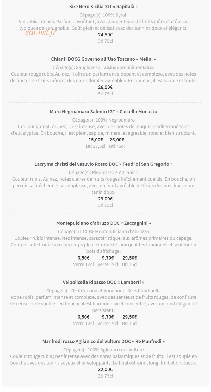 L'italien — carte page 14