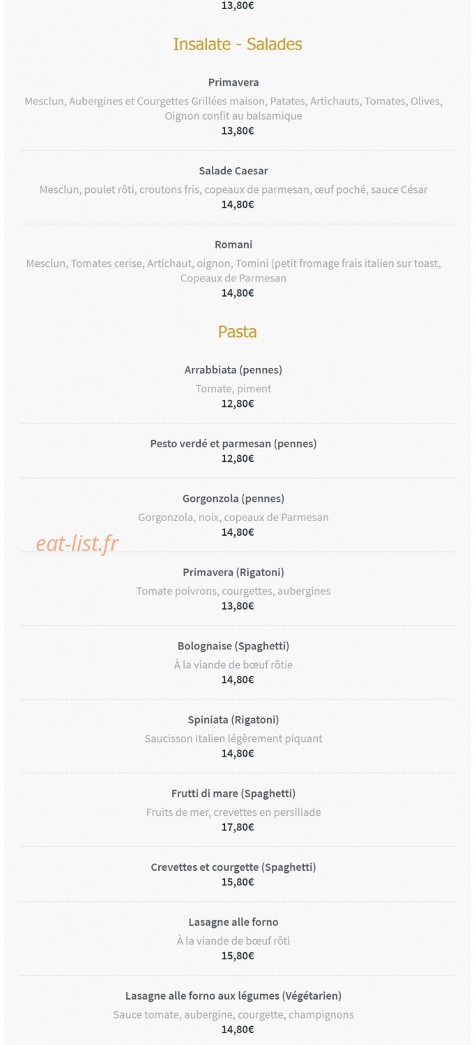 L'italien — carte page 2