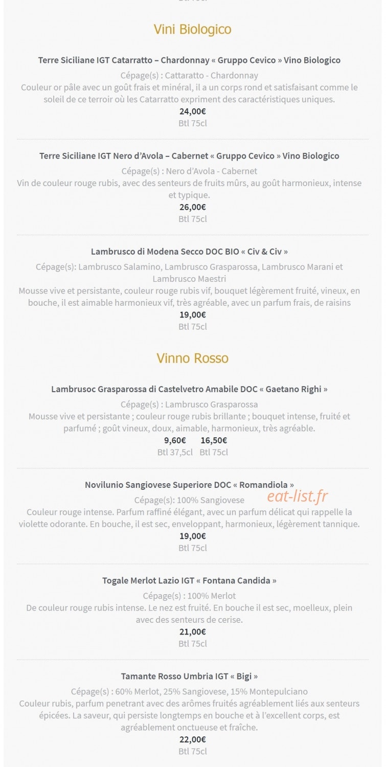 L'italien — carte page 13