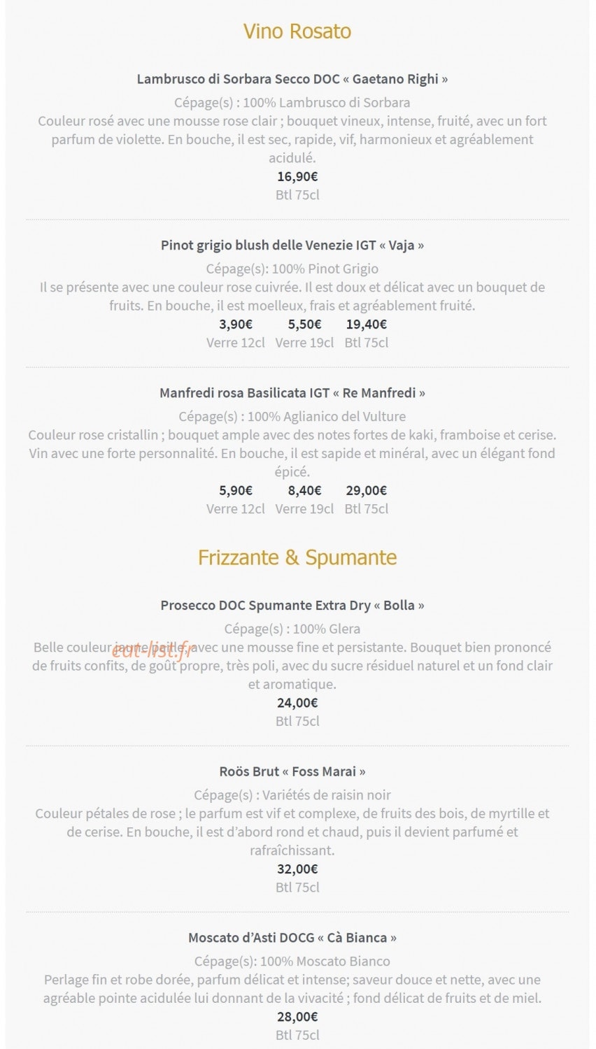 L'italien — carte page 12