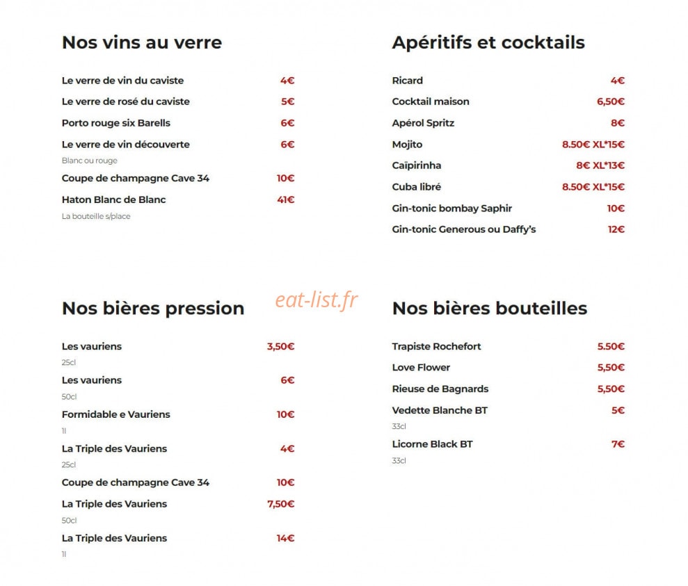 La cave 34 — carte page 1