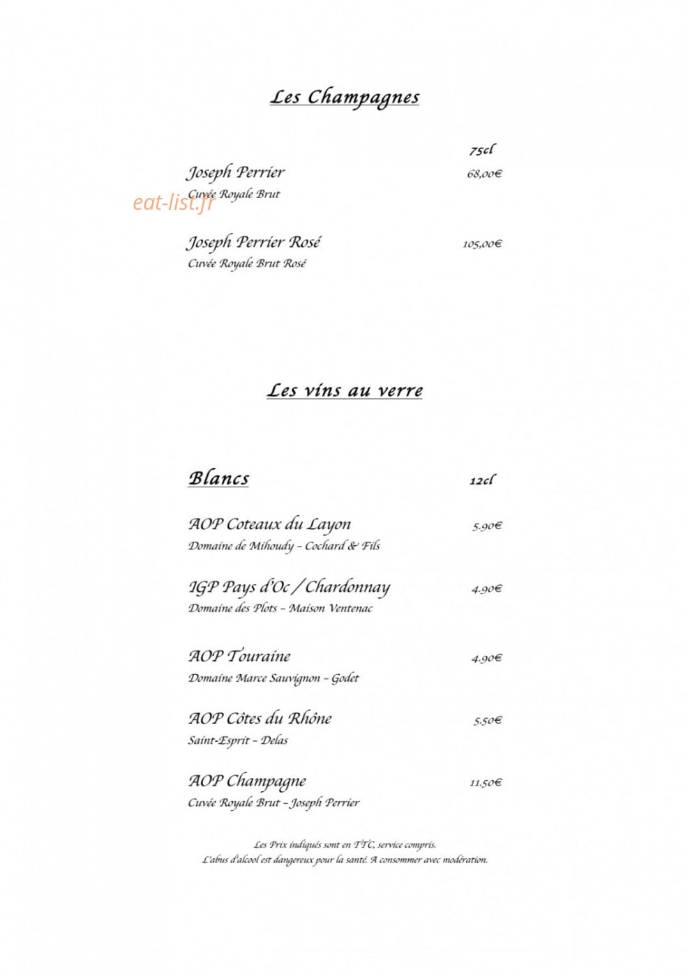 La Kase — carte page 6
