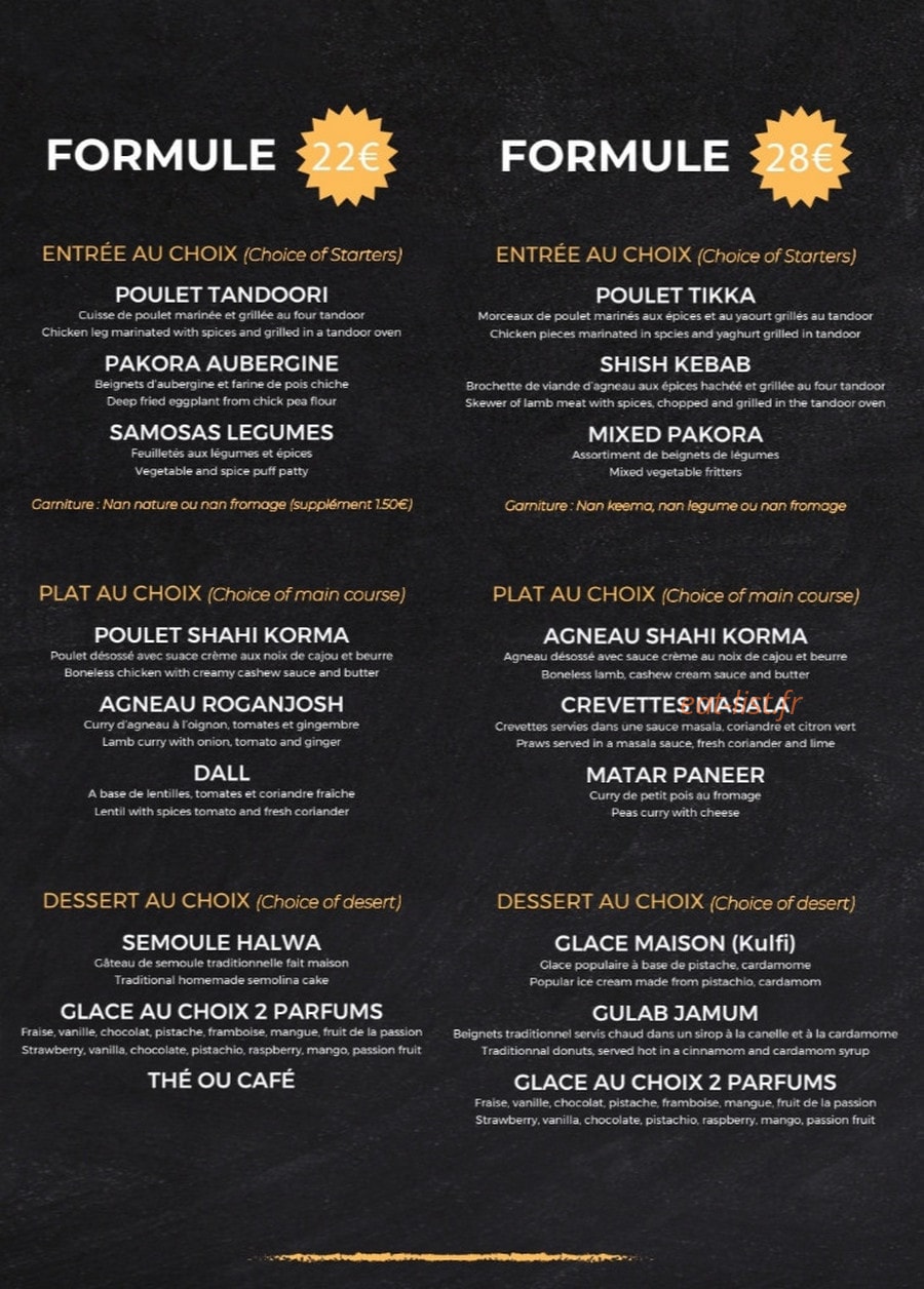 La Maison Du Curry — carte page 7