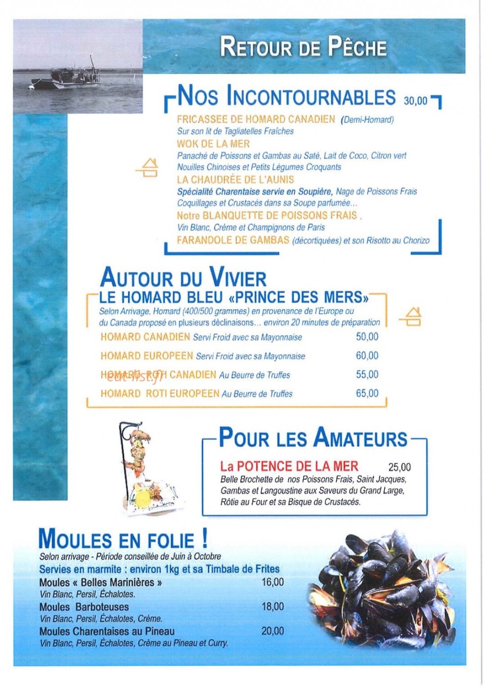 La Marée — carte page 5