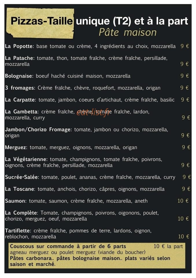 La Popotte — carte page 2