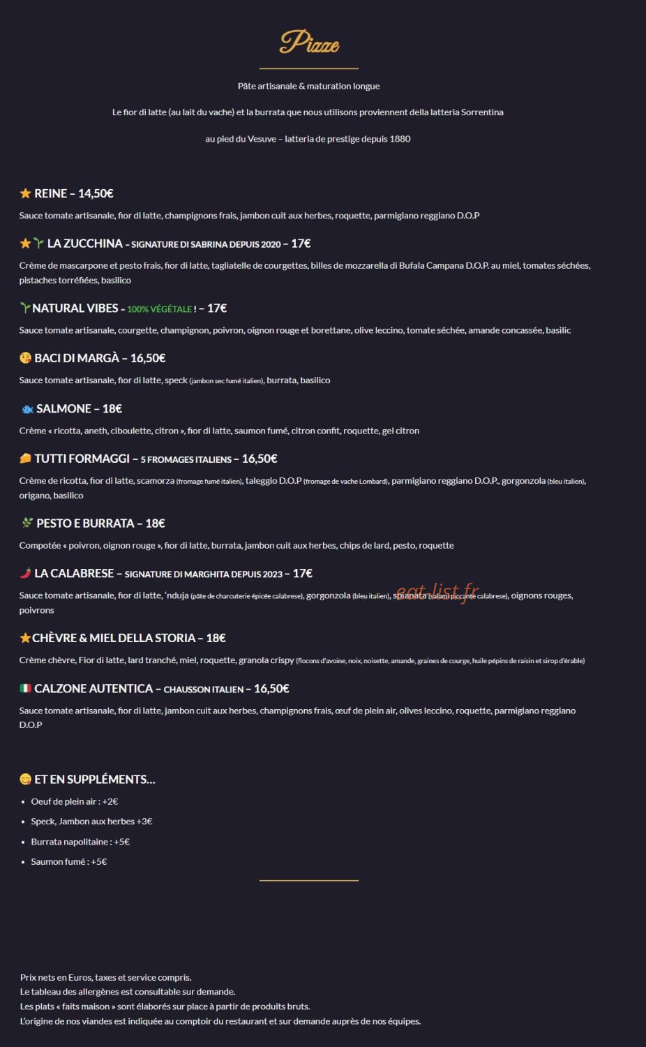 La Storia — carte page 4