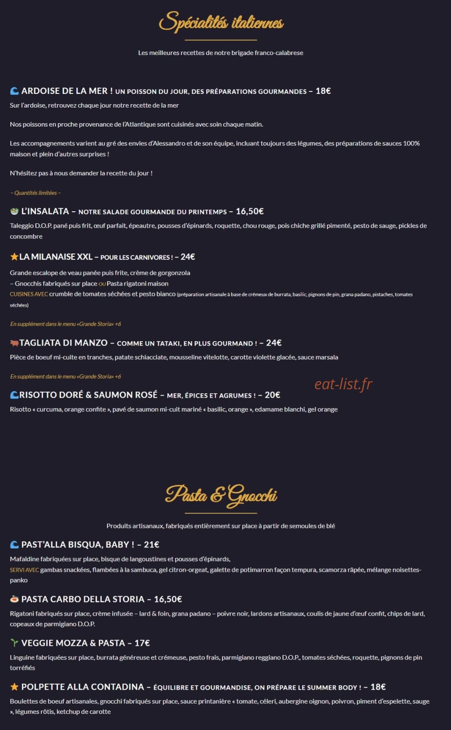 La Storia — carte page 5