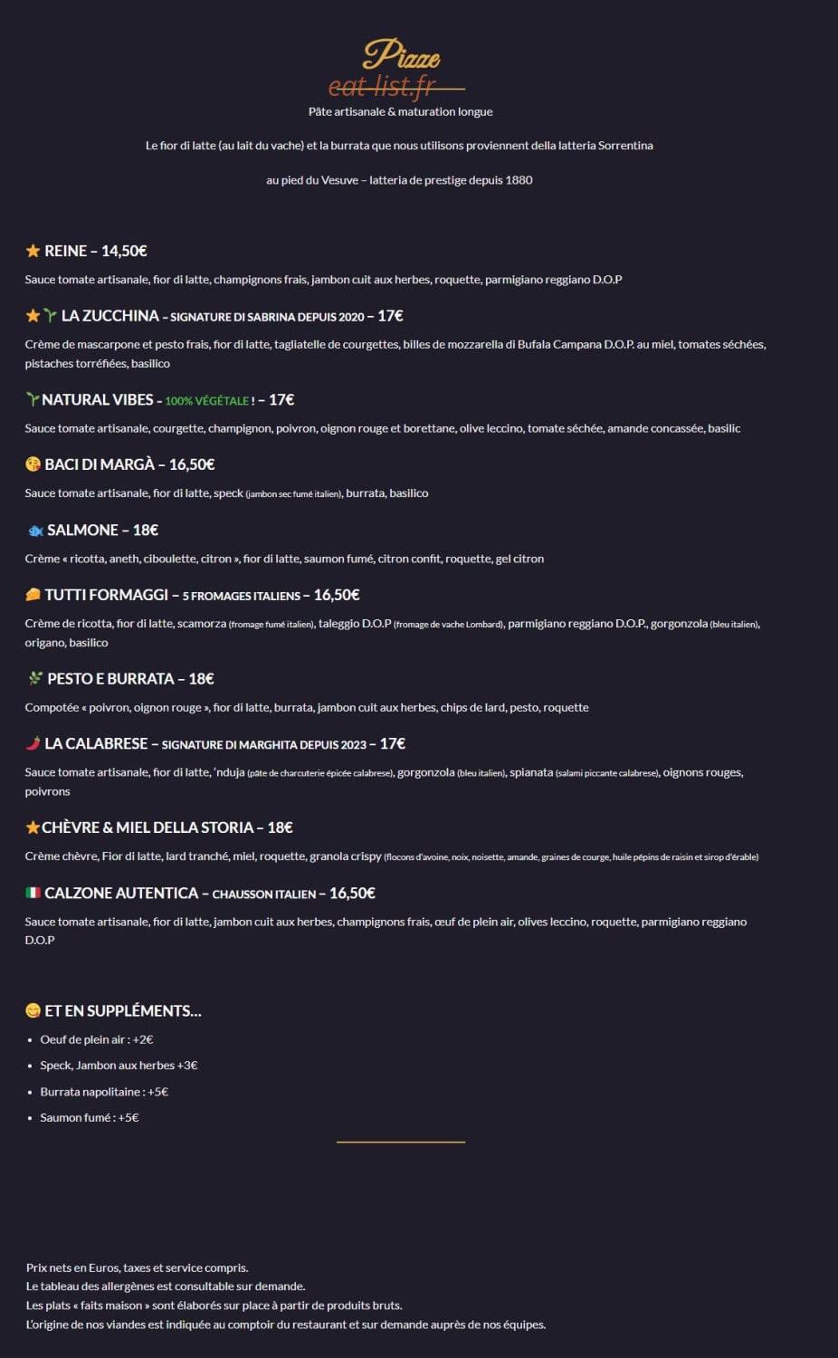 La Storia — carte page 7