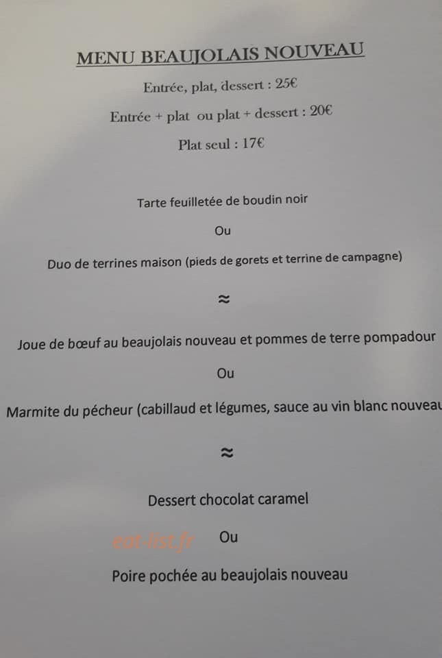 La Taverne de Tasdon — carte page 3