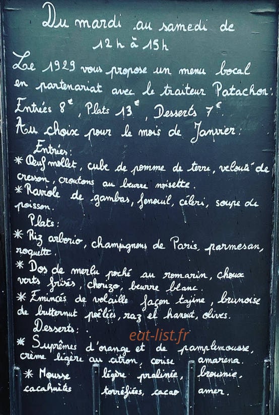 Le 1929 — carte page 1